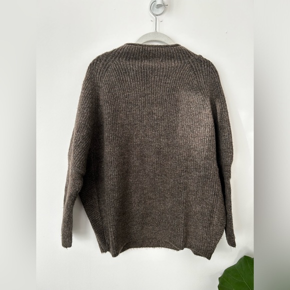 For The Republic brown knitted mock neck sweater. Size small. - Picture 2 of 7